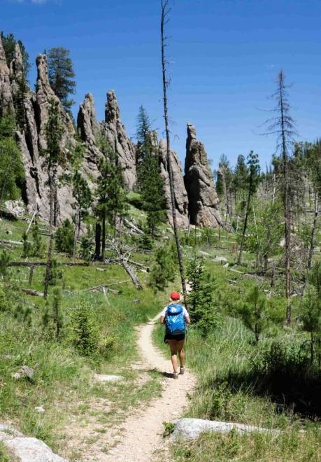 Hikers in Black Elk Wilderness