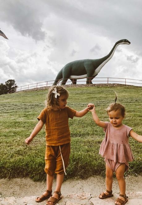 Kids at Dinosaur Park