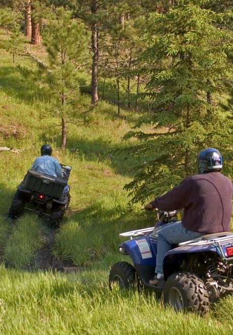 ATV riding in the Black Hills