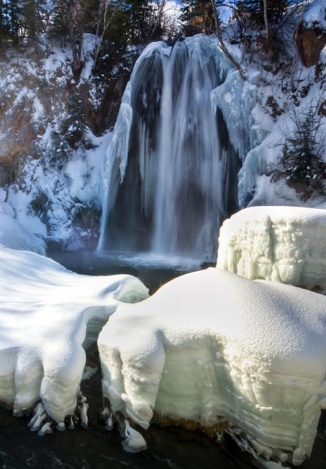 Spearfish Falls Winter Spearfish Canyon