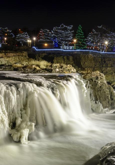 Falls Park Sioux Falls Winter Wonderland Event