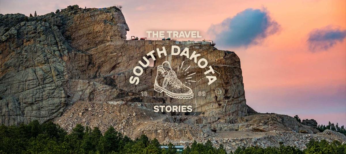 Crazy Horse Memorial outside of Custer, during a beautiful South Dakota sunset. 