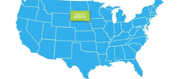 South Dakota 50 States Comparison map