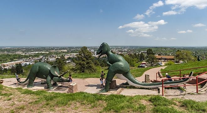 T-rex and Triceratops