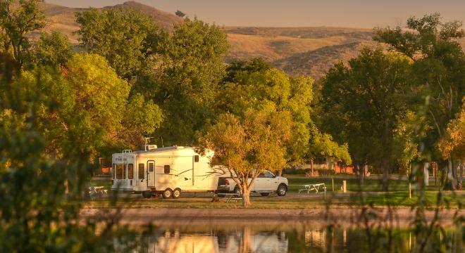 RV Campground near lake